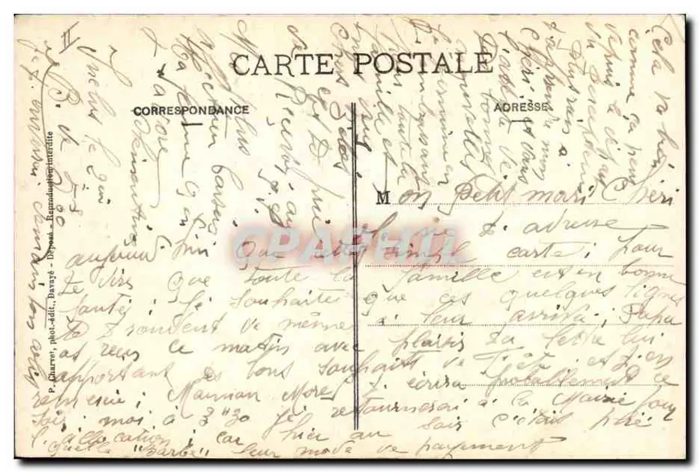 Lamartine am Museum von Mâcon — (von Decaisne) — Serie 45 — Erinnerungen an Lamartine - Rückseite