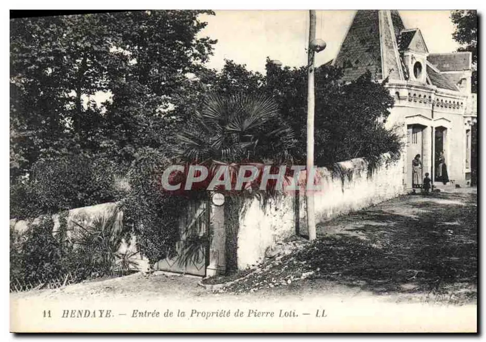 Hendaye — Entrada da Propriedade de Pierre Loti — LL - Frente