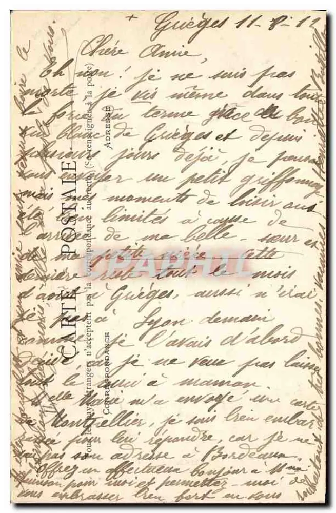 Lamartine (Jovem) — retrato gravado — Lémonon-Duc - Verso