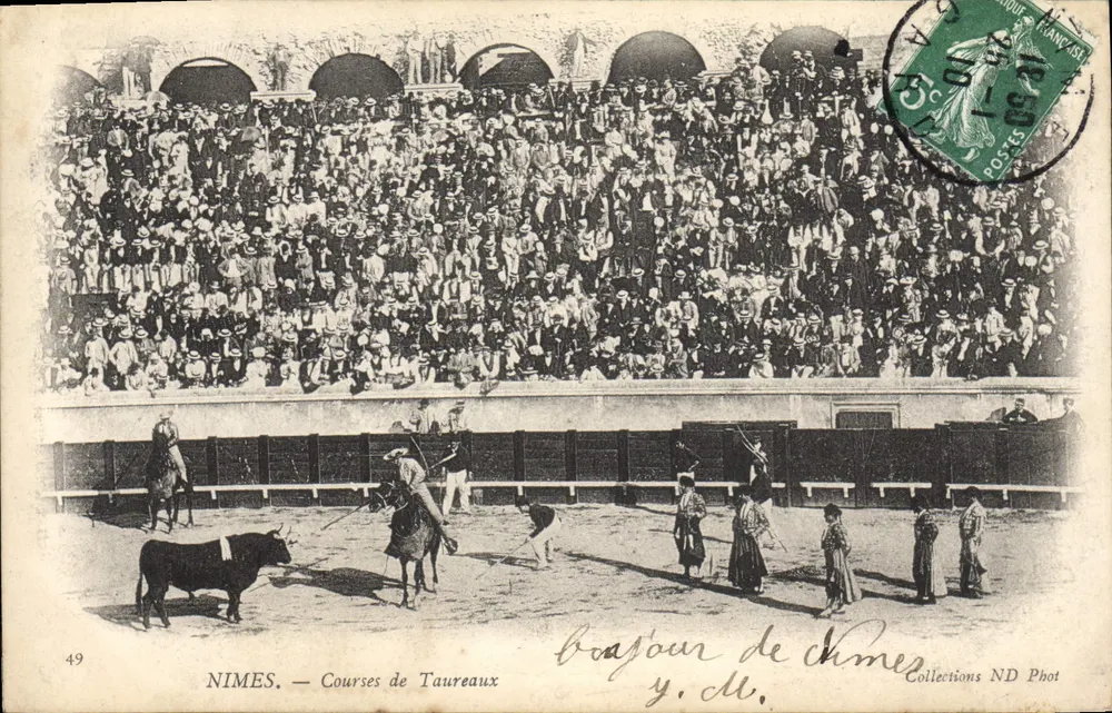Nîmes — Corridas de touros — Coleções ND Phot - Frente