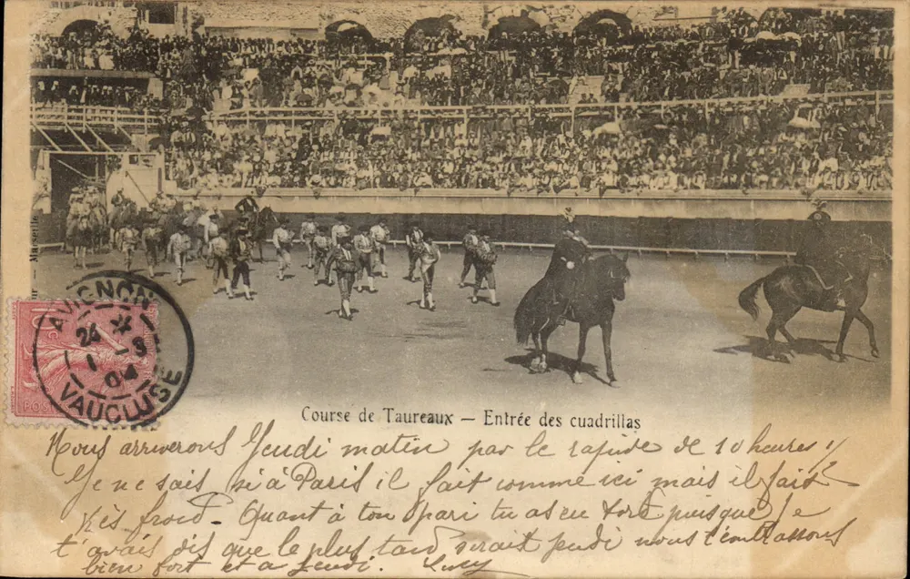Corrida de Touros — Entrada das cuadrillas — Vaucluse - Frente