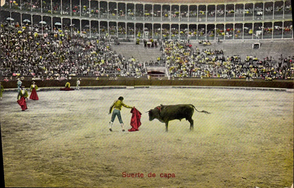 Corrida de touros — Suerte de capa — n°49039 - Frente