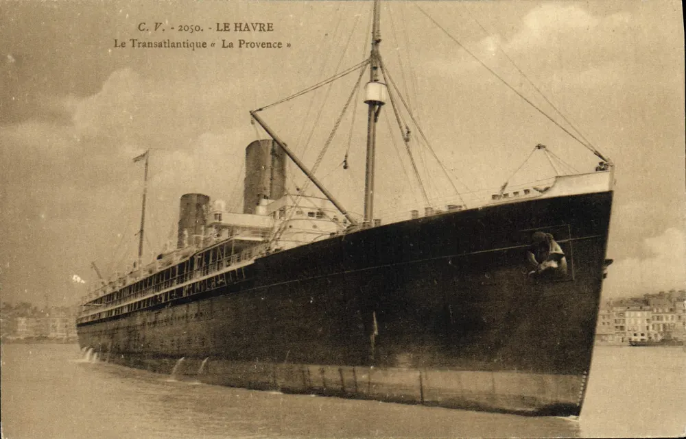 Der Transatlantische Frachter « La Provence » — Le Havre — C.V. 2050 - Vorderseite