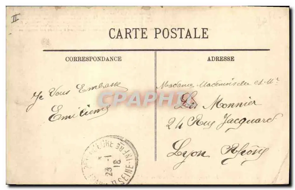 Le Havre — Der Transatlantiker "La Provence" — LL. — 203 - Rückseite
