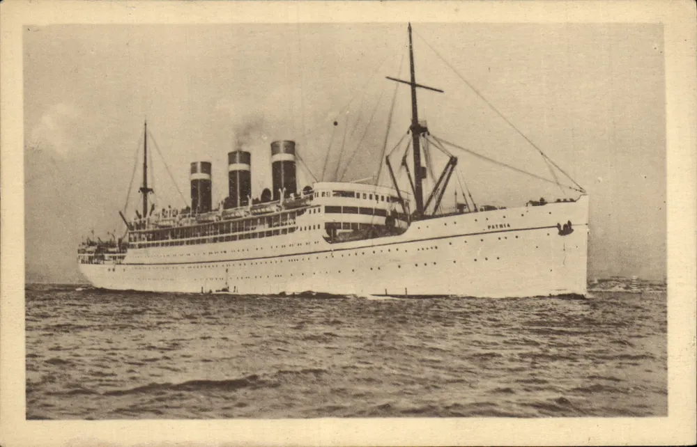 Das Dampfschiff Patria — Französische Dampfschifffahrts-Gesellschaft — Nr. 12 631 - Vorderseite
