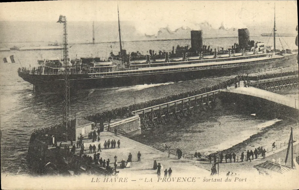 Le Havre — "La Provence" verlässt den Hafen - Vorderseite