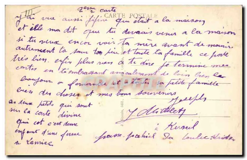 Ao redor dos leitos cles bretones — 84. - Cousquet ! Tavit - Verso