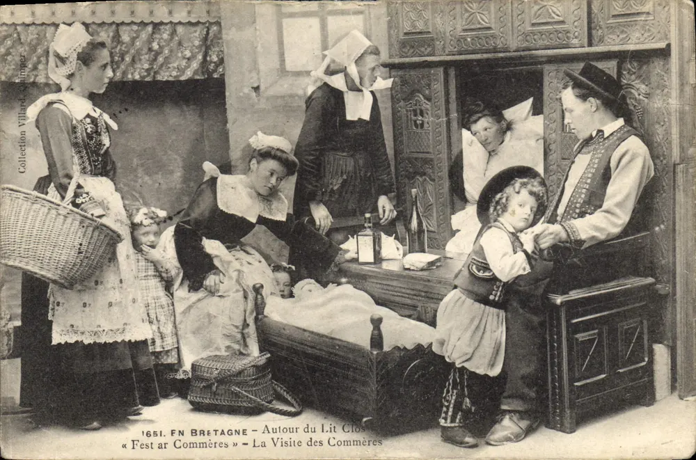 Fest ar Commères — A Visita das Commères — Editor Villand & Cie, n° 1651 - Frente