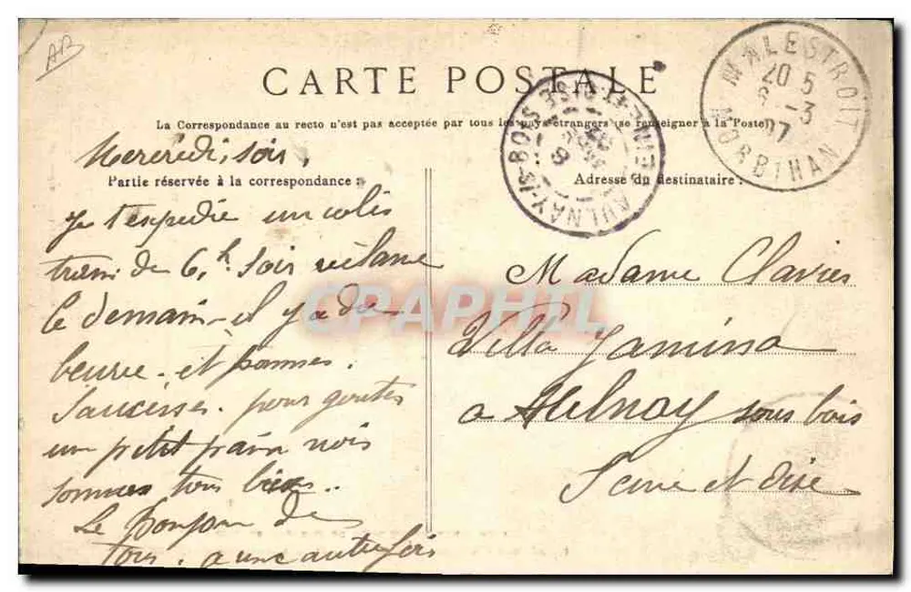 Die Goldene Hochzeit von Tad-Coz und Man Coz — Studie der verschiedenen Kleidung der Feier der Umgebung von Quimper — Villard, Quimper - Rückseite
