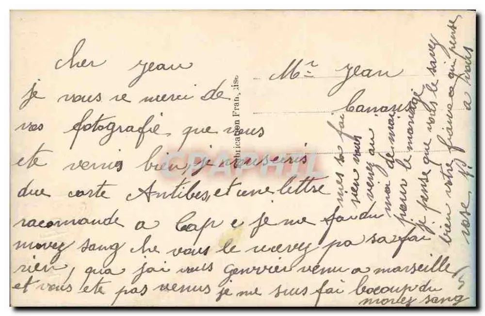 Junges Paar mit Aprilfisch — 1. April — Verlag S.A. Franphil, Nr. 4488 - Rückseite