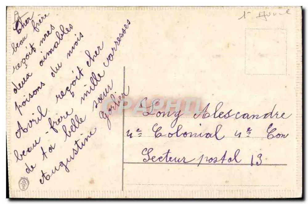 Twee roze vissen — 1 april — uitgever niet zichtbaar - Achterkant
