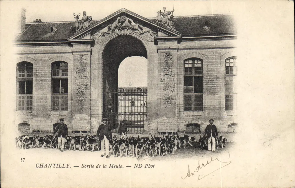 Chantilly — Verlassen der Jagdgesellschaft — ND Phot - Vorderseite