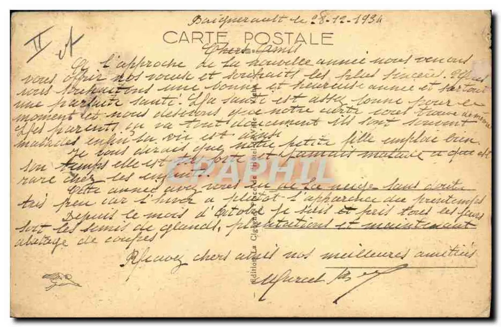 Forêt de Tronçais — Chasse à l'hermine — Édition Guidault - Rückseite