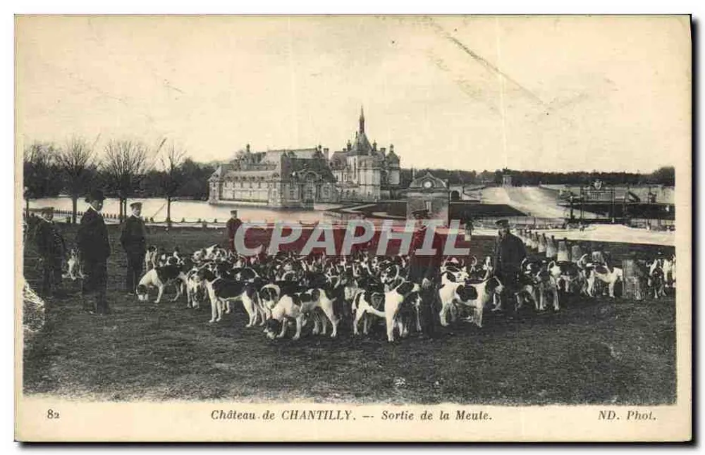 Schloss CHANTILLY — Ausfahrt der Meule — ND. Fotografie - Vorderseite