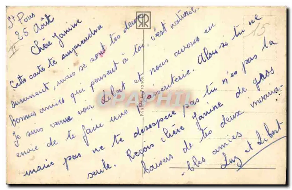 Komische Frau — Warum kann ich keinen Mann finden? — Druckerei Frankreich - Rückseite