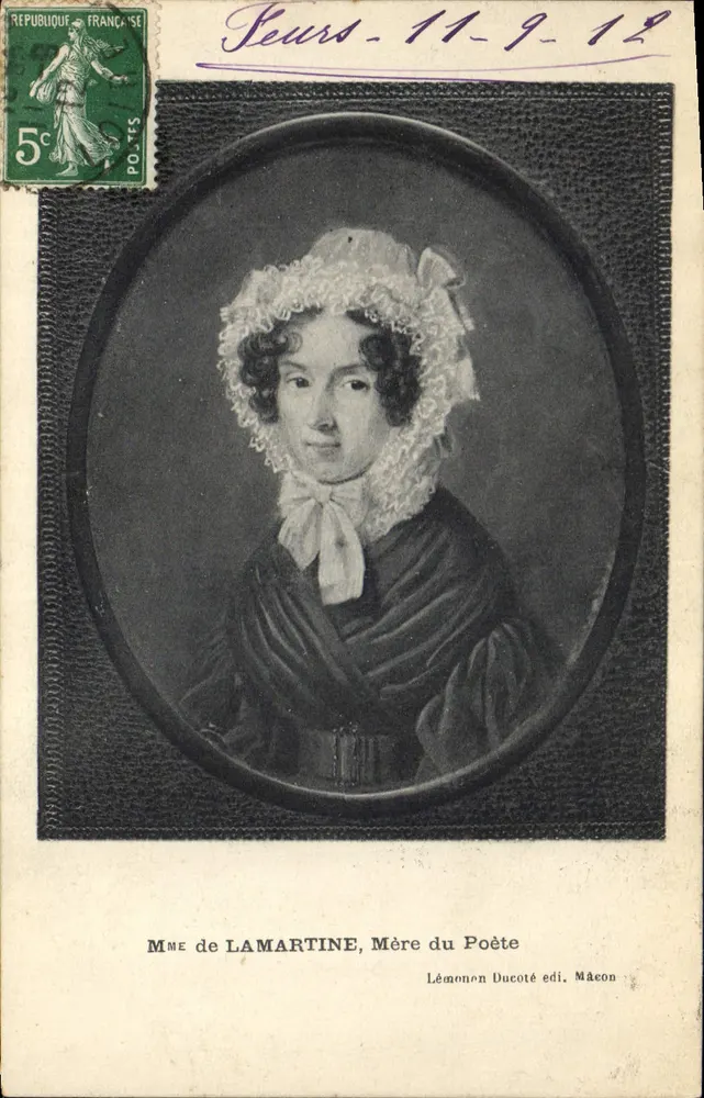Mme de Lamartine, Mère du Poète — Lémonon Ducoté édi. Mâcon - Frente