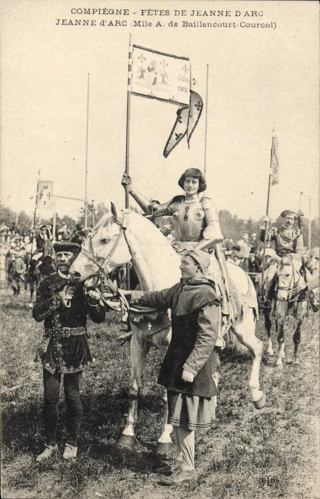 Compiègne — Feste der Jeanne d'Arc — Mile A. de Baillencourt-Courcol - Vorderseite