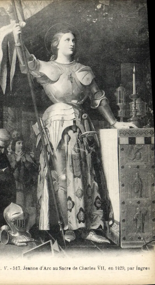 Jeanne d'Arc bei der Krönung von Karl VII., 1429, von Ingres — V. - 517 - Vorderseite