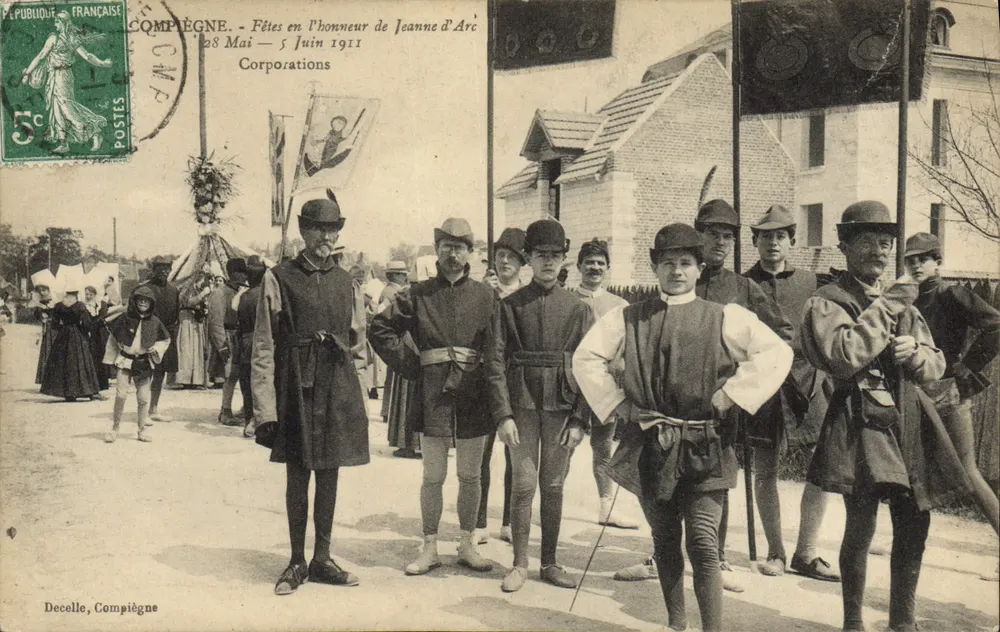 Compiegne — Fest zu Ehren von Jeanne d'Arc — 28. Mai - 5. Juni 1911 — Decelle, Compiegne - Vorderseite