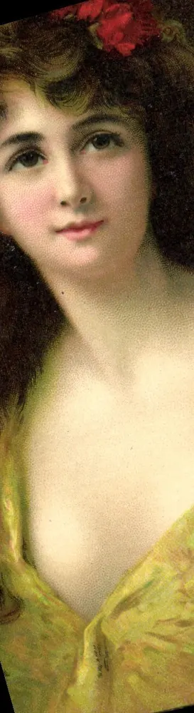 Junge Frau mit Rose — K.F. Verleger, Serie 1292 - Vorderseite