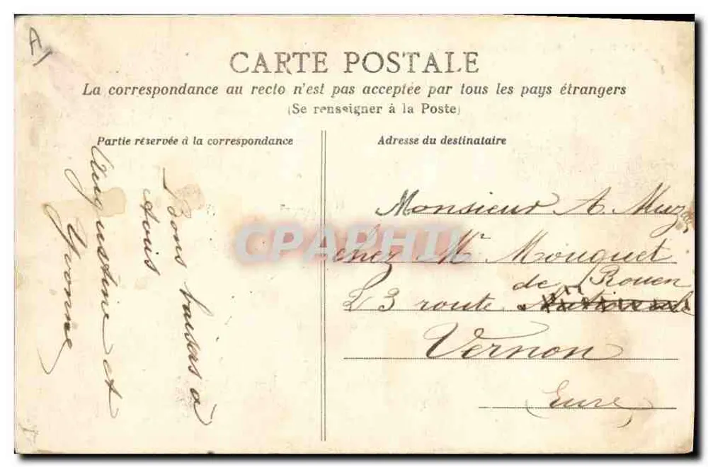 Le Havre — La Provence im Trockendock — Sammlung AD, n°221 - Rückseite