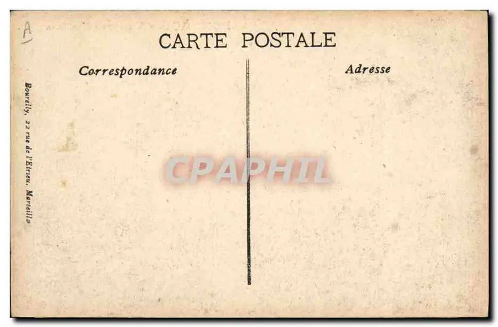 Porthos - Messageries Maritimes — Dampfschiff auf See - Rückseite