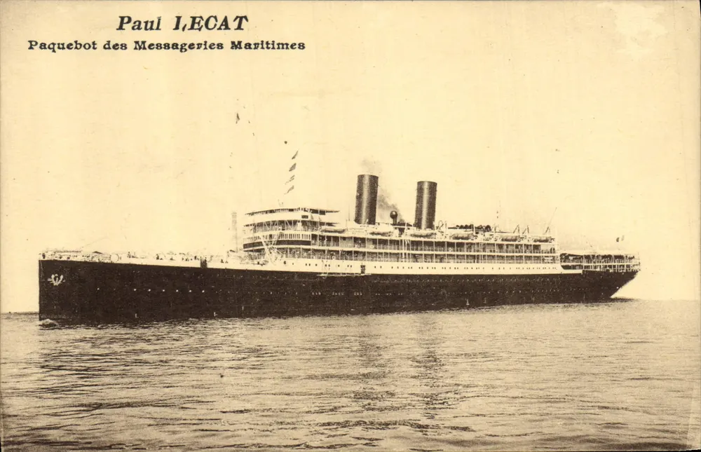 Dampfschiff Paul IECAT — Messageries Maritimes — unbekannter Verleger - Vorderseite