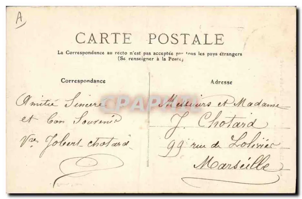Jovem Menina da Trindade — Estudo dos Trajes das Côtes-du-Nord — A. Duclos, Nantes - Verso