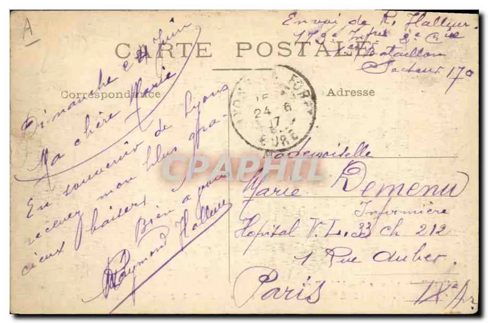 LYONS-LA-FORÊT (Eure) — Jagd in der Forêt de Lyons — Der Tod des Rehs — Verlag Hardy, Tabak, Kaffee — L.H., Paris - Rückseite