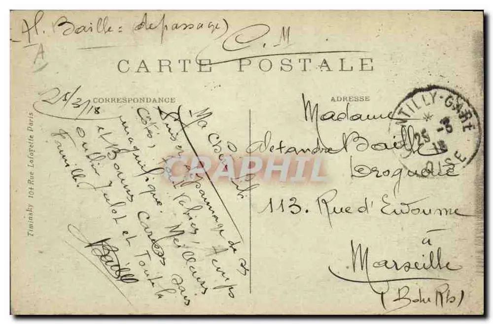 Chantilly - Caça à cavalo — T.M.K. - Verso