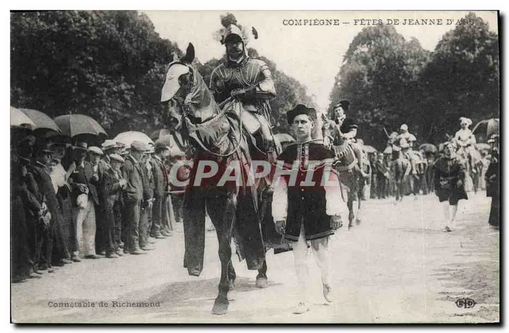 Compiègne — Festas de Joana d'Arc — Conde de Richemond - Frente