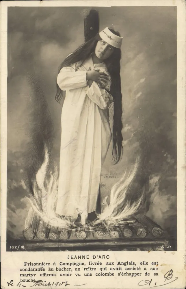 Jeanne d'Arc — Martyrium in Compiegne — S.I.P. n° 162/10 - Vorderseite