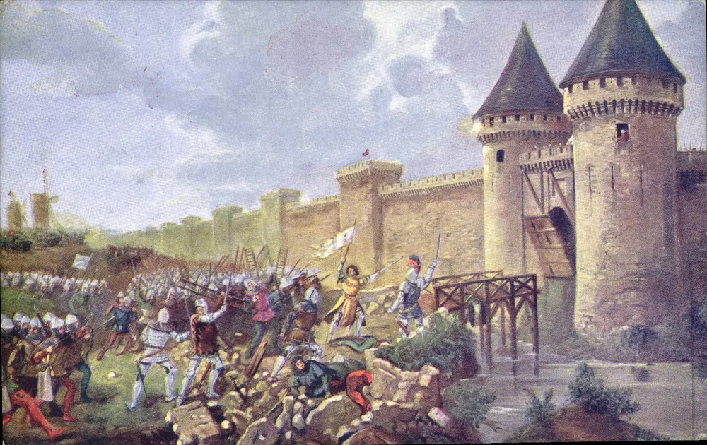 Angriff auf die Porte Saint-Honoré — Paris — IMP. MOULLOT - MARSEILLE - Vorderseite