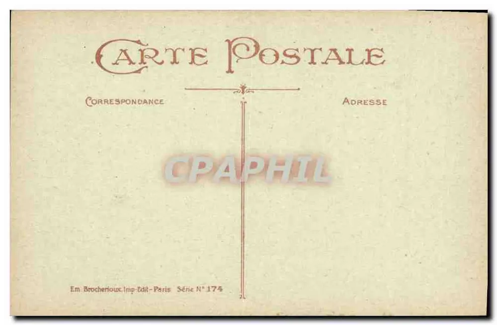 Die Küchen-Szene — Die Gebote — Em. Brocherioux, Verleger-Drucker-Paris, Serie Nr. 174 - Rückseite