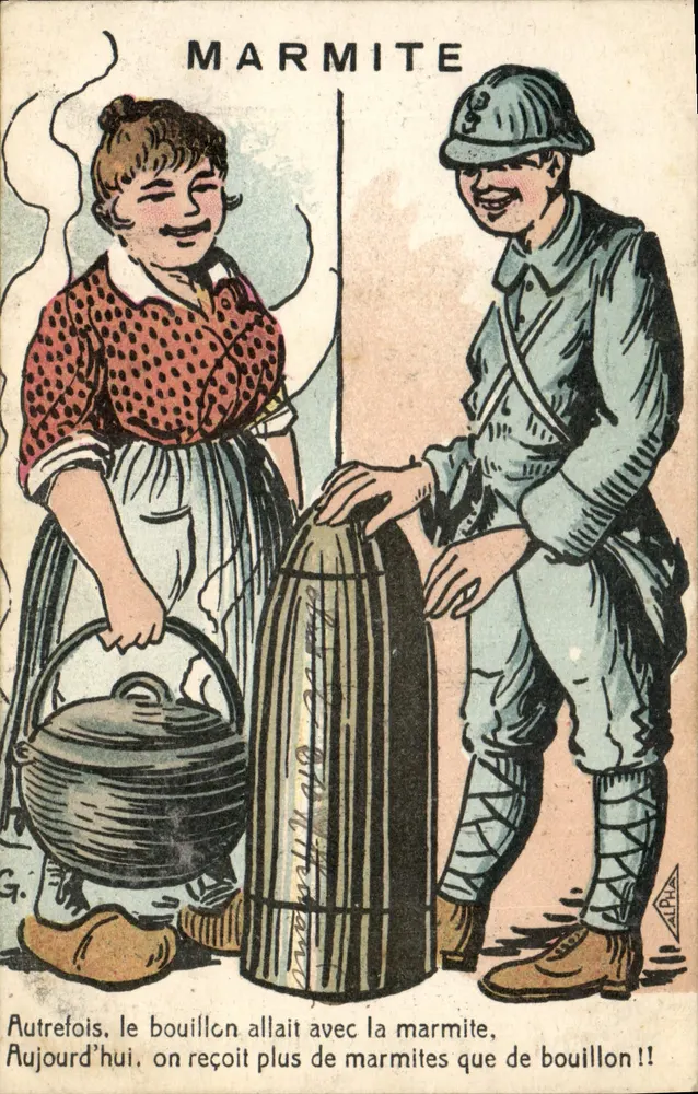 Marmite — Soldat und Hausfrau — Verlag Alphonse B. (Nr. 102) - Vorderseite