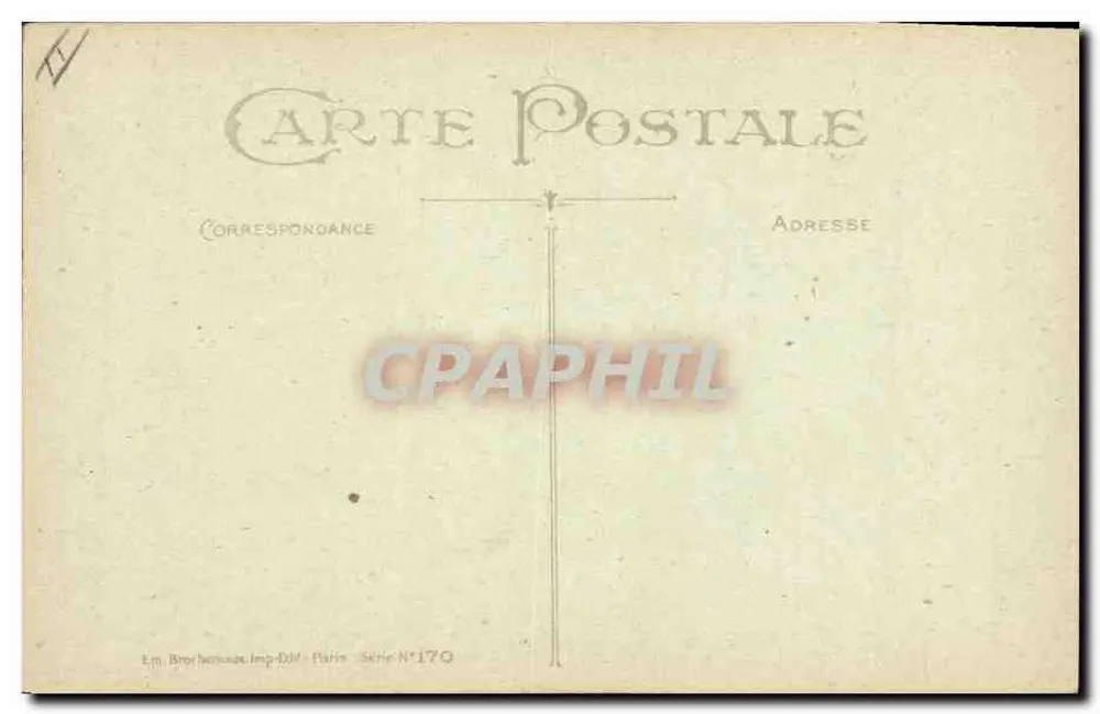 Gros chapons — Serie N°170 — Em. Brothous Imp. Dép. Paris - Reverso
