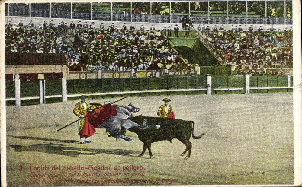 Corrida de Toros — Cogida del caballo — Verlag Corrida de Toros, Nr. 71 m. - Vorderseite