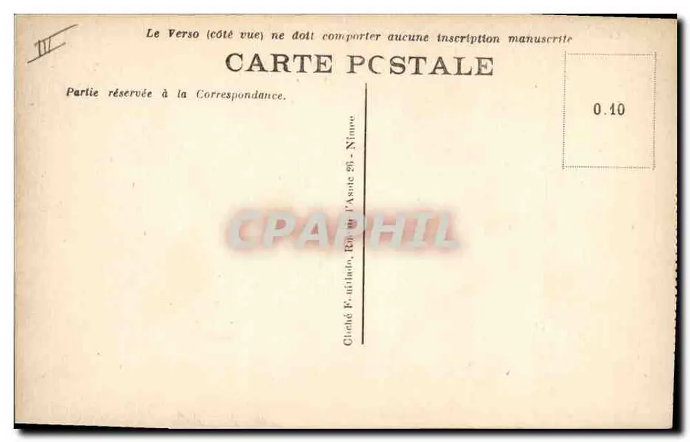 Una Larga — Uma Pique Longa — Chahé F. & Cie, Nîmes - Verso