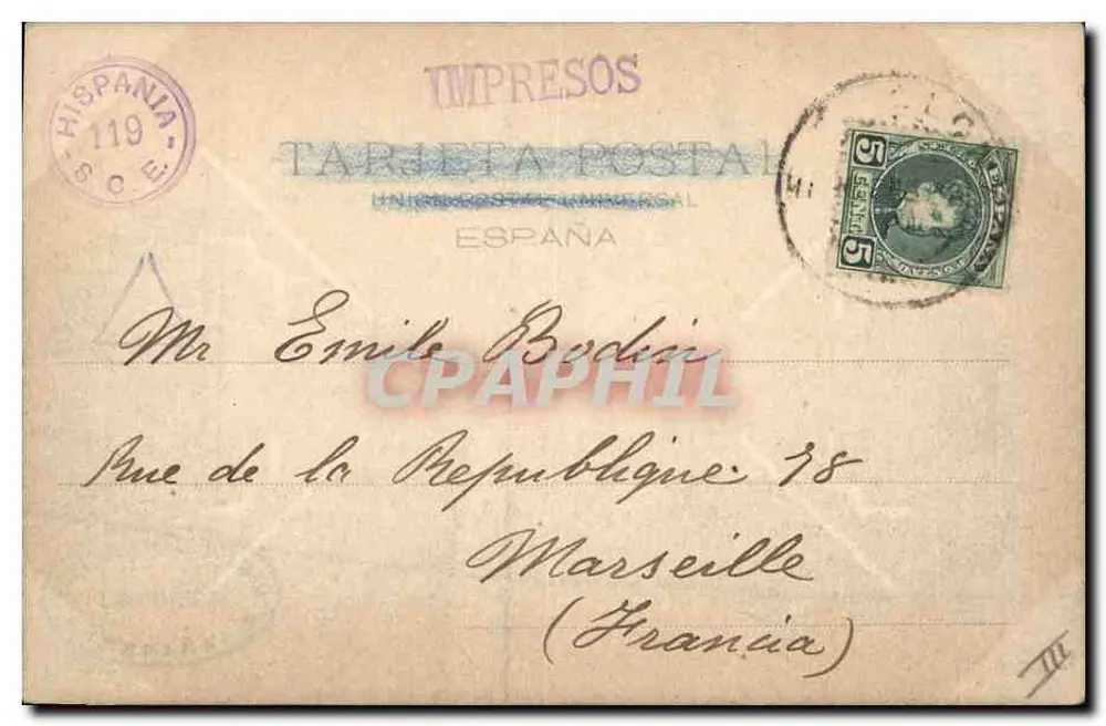 Corrida de touros — Suerte de vara — Hauser y Menet, Madrid, n° 388 - Verso