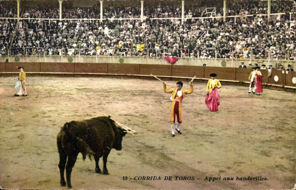 Korrida — Aufruf zu den Banderillen — G. Lemaître & Cie, Verleger, Nizza - Vorderseite