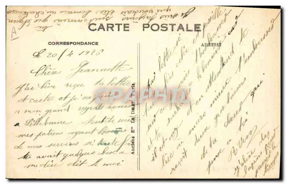 Der Transatlantiker "ROCHAMBEAU" — Le Havre — Nr. 276 - Rückseite