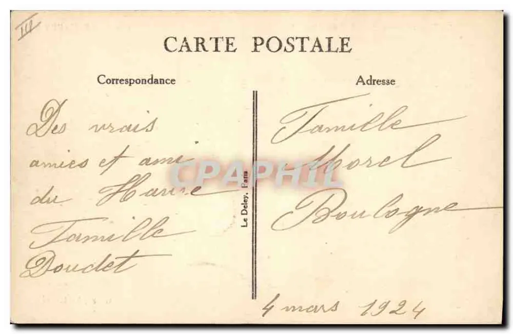 Der Transatlantiker "ROCHAMBEAU" — Le Havre — G. F., Le Havre - Rückseite