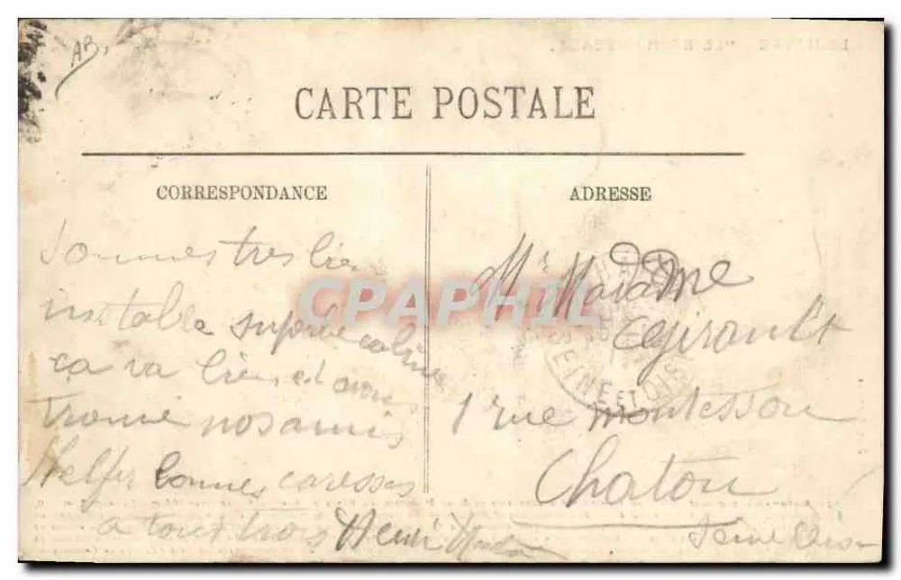 Le Havre — El transatlántico 'Le Rochambeau' — Edit. Barriaux - Reverso