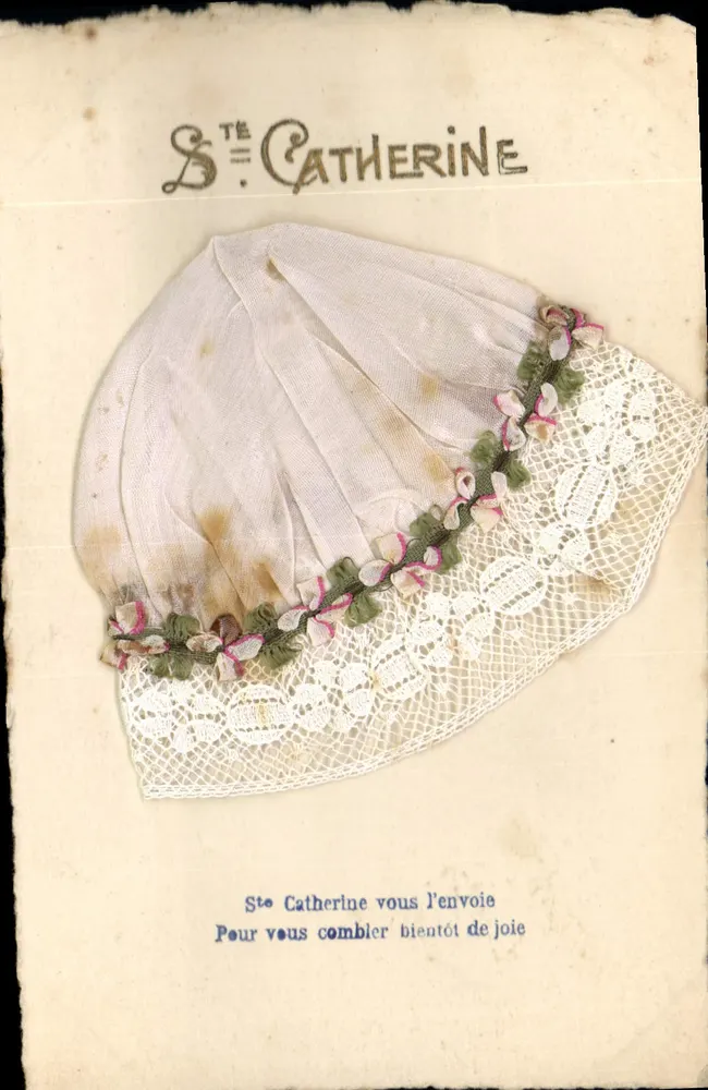 Santa Caterina — Cappello bordato — Editore sconosciuto, numero di serie non visibile - Recto