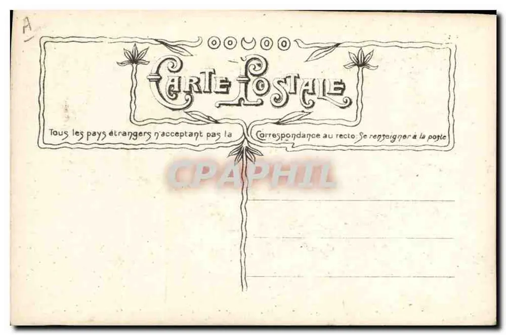 Sainte Catherine — Art Nouveau-Illustration — Verlag Crosssant, Nr. 3047 - Rückseite
