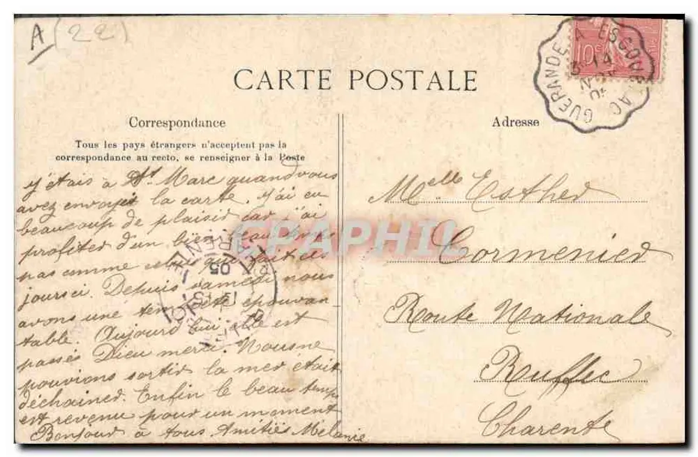 Paimpolaise — Le jour de l'arrivée des Islandais — Étude des coiffes de Bretagne — Collection Villard, Quimper - Verso