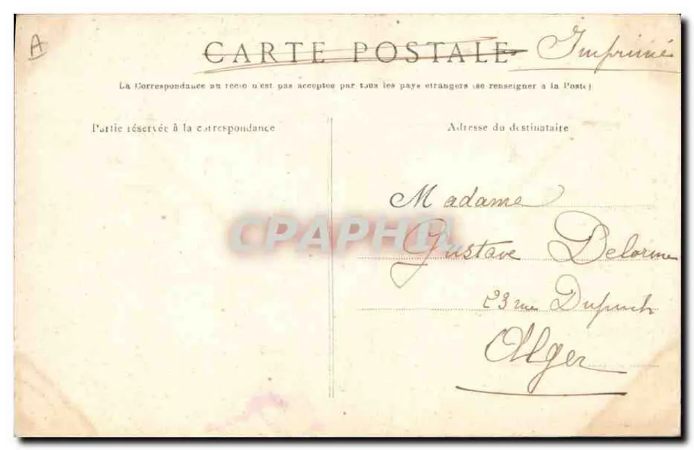 Casados de Pont-l'Abbé — Coleção Wirtz & Co., Gattinger — n° 1030 - Verso
