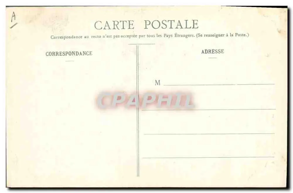 Camponesa de Lorient — Série 3319 — Editor não identificado - Verso
