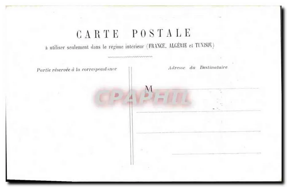 Neues Paar - Hochzeit - Innere Karte Frankreich-Algerien-Tunesien - Rückseite