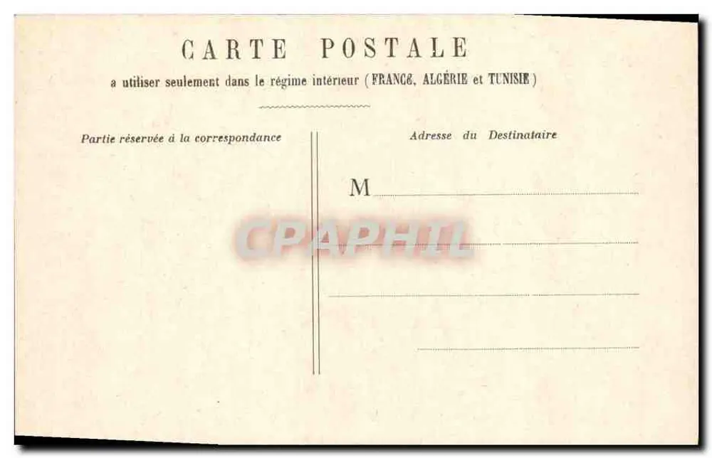 Liebendes Paar — intime Szene — interne Karte Frankreich/Algerien/Tunesien - Rückseite